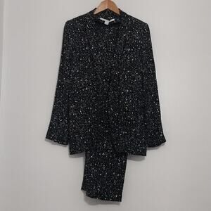 Diane Von Furstenberg Rare Splash 2pc Pantsuit.